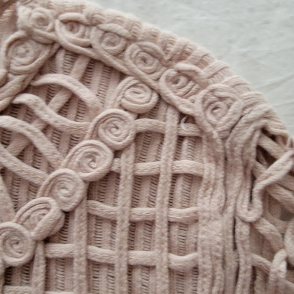 Vintage Simon Chang crochet sweater size small - Picture 6 of 12